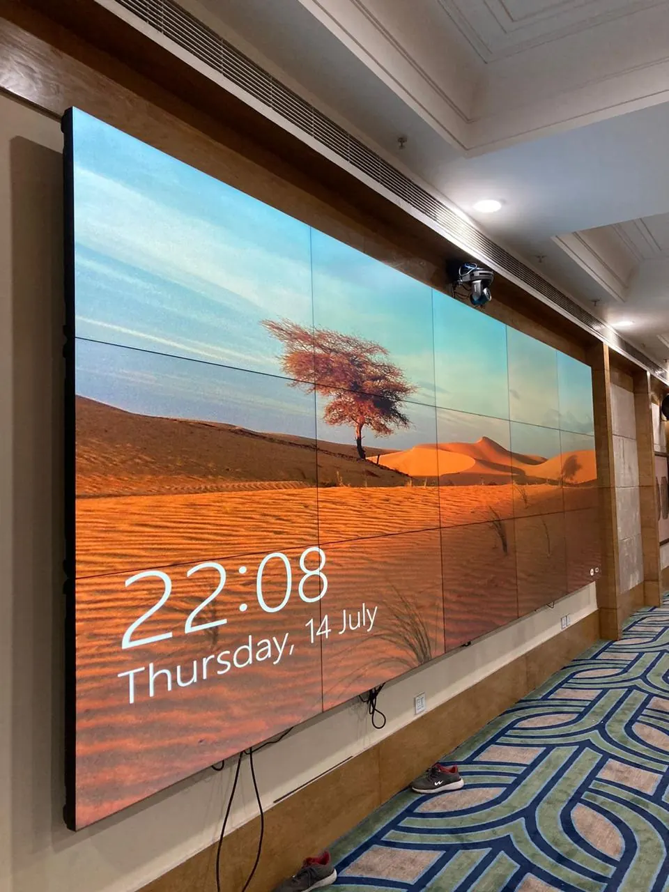 Public display wall system for GPSPL government solutions