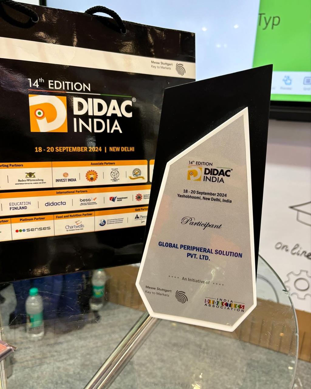 DIDAC India 2024 participant recognition for GPSPL