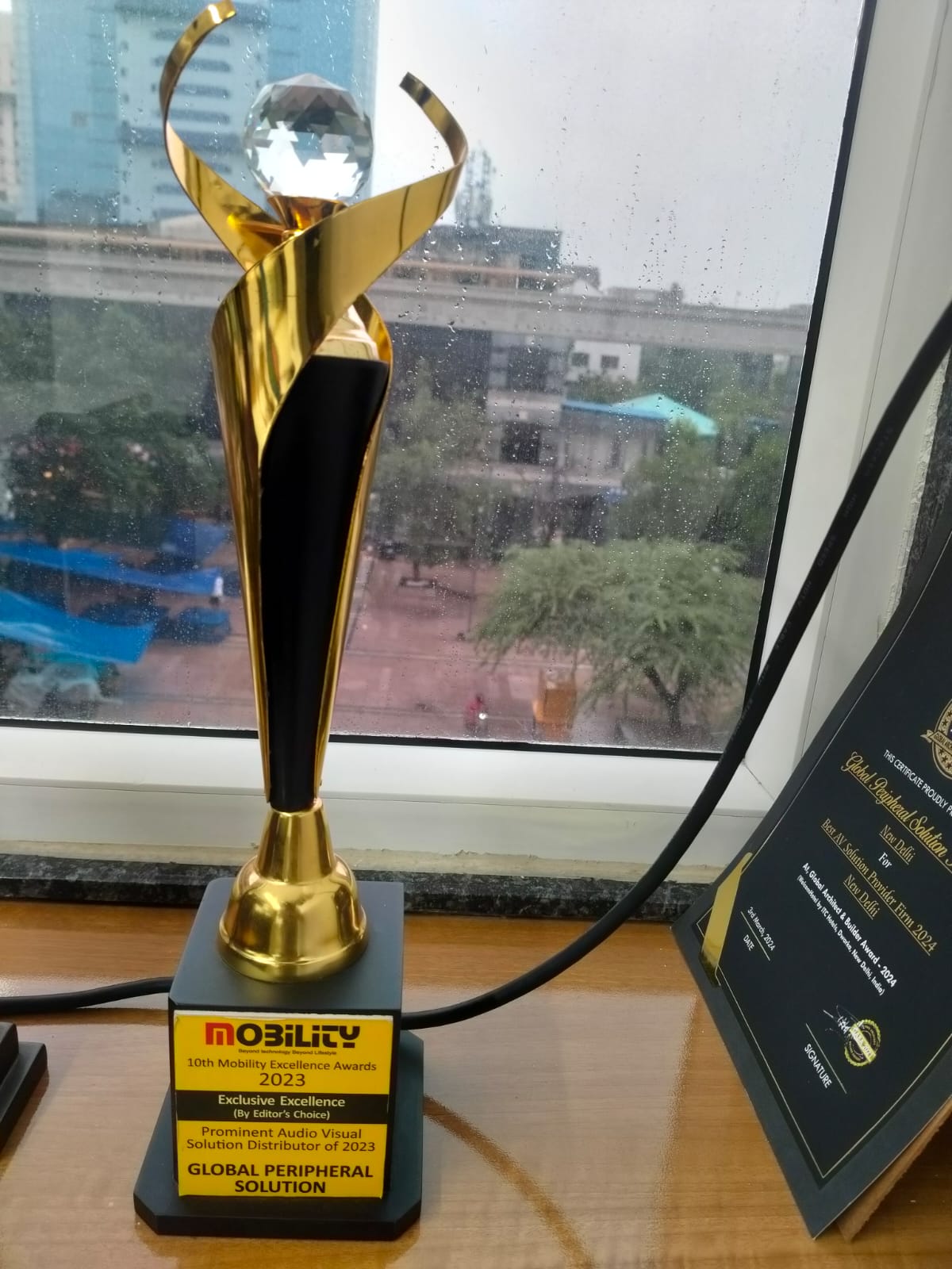 Mobility Excellence Awards prominent audio visual solution distributor 2023 for GPSPL