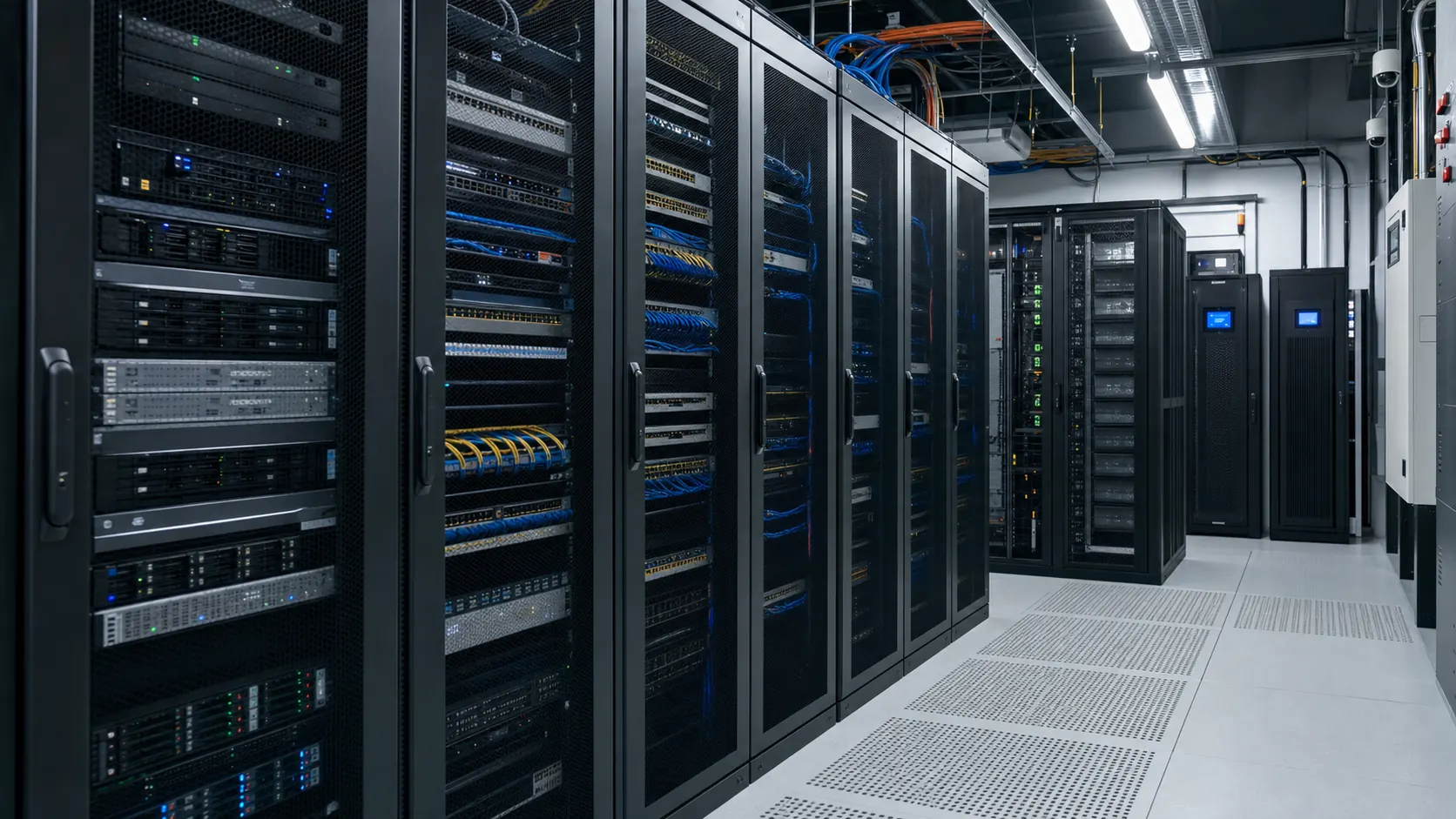 Enterprise servers, storage, networking switches, UPS systems and rack cabinets