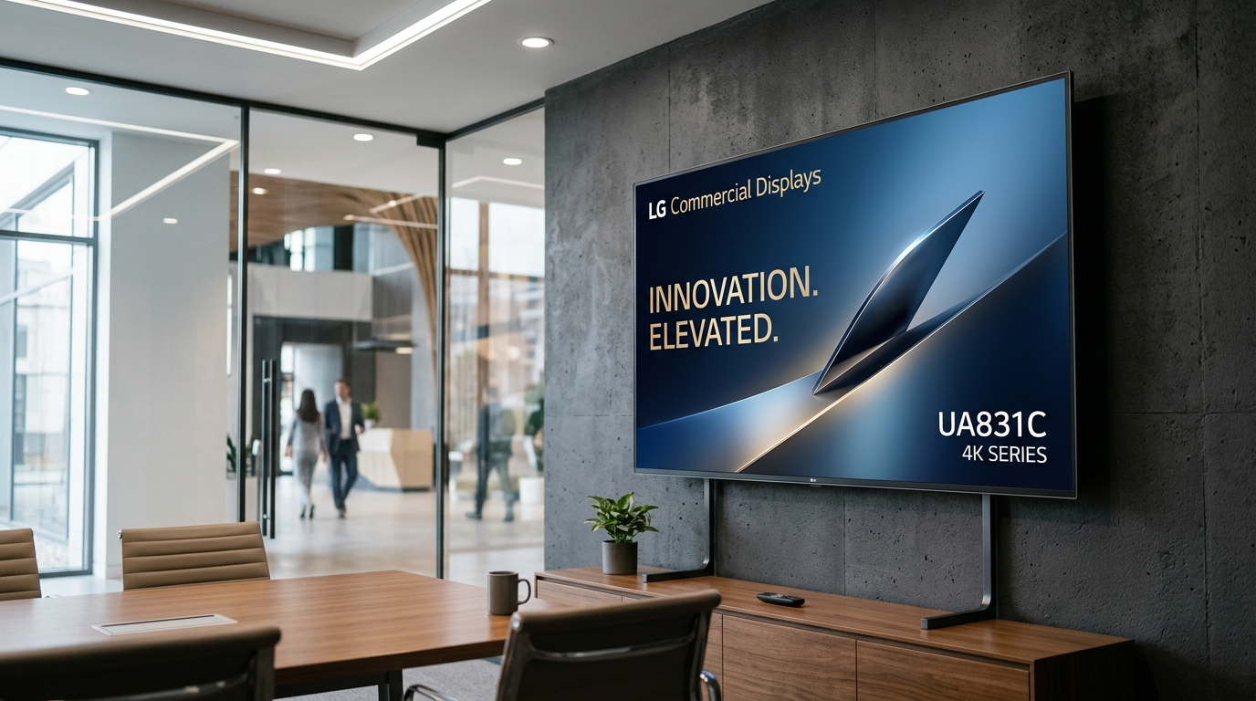 LG Commercial TV UA831C supply and integration by GPSPL