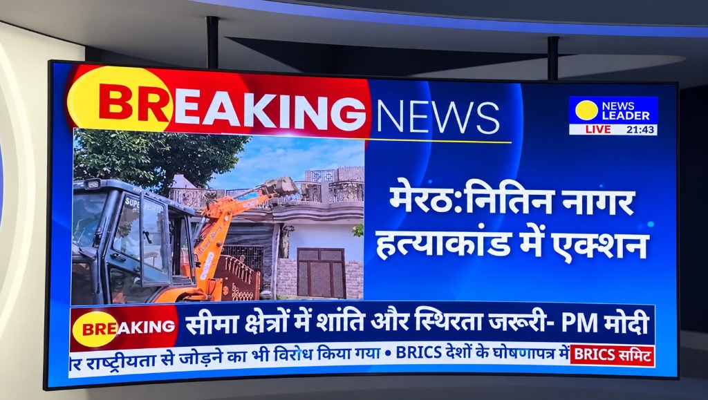National News Channel Curved Active LED Studio Video Wall by GPSPL