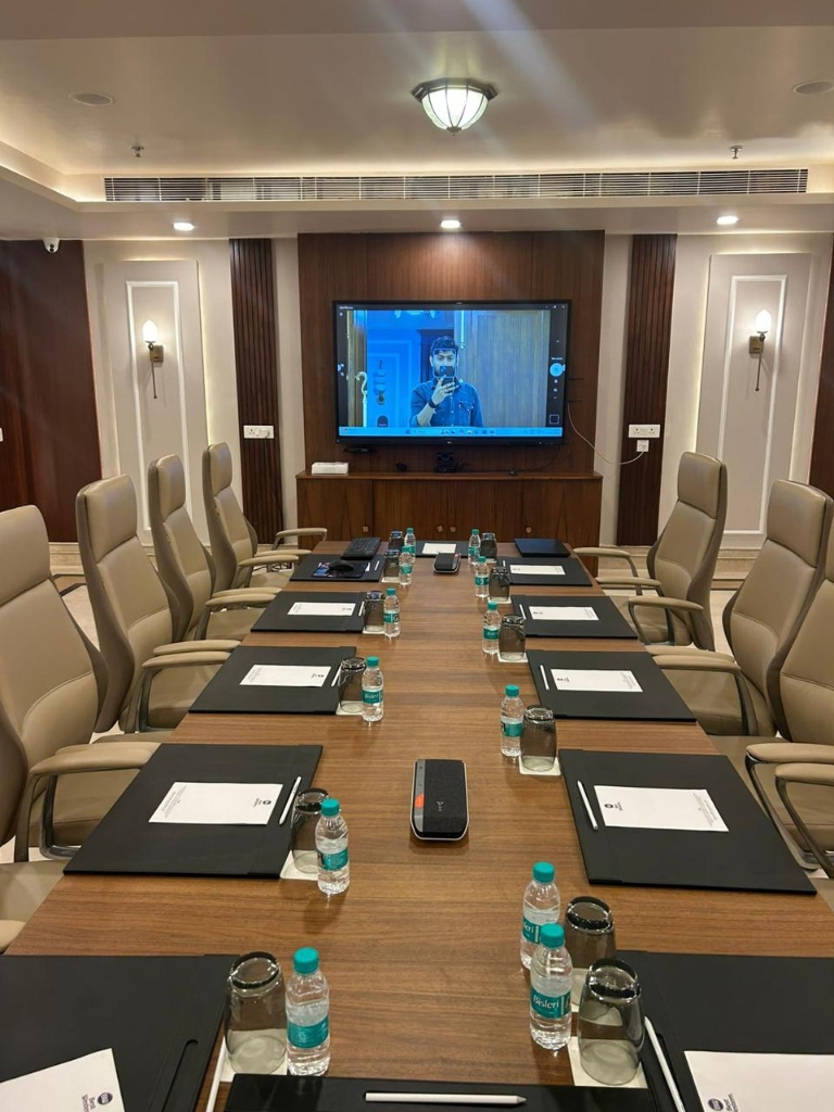 GPSPL Executive Boardroom with Video Conferencing and Shure Microphones